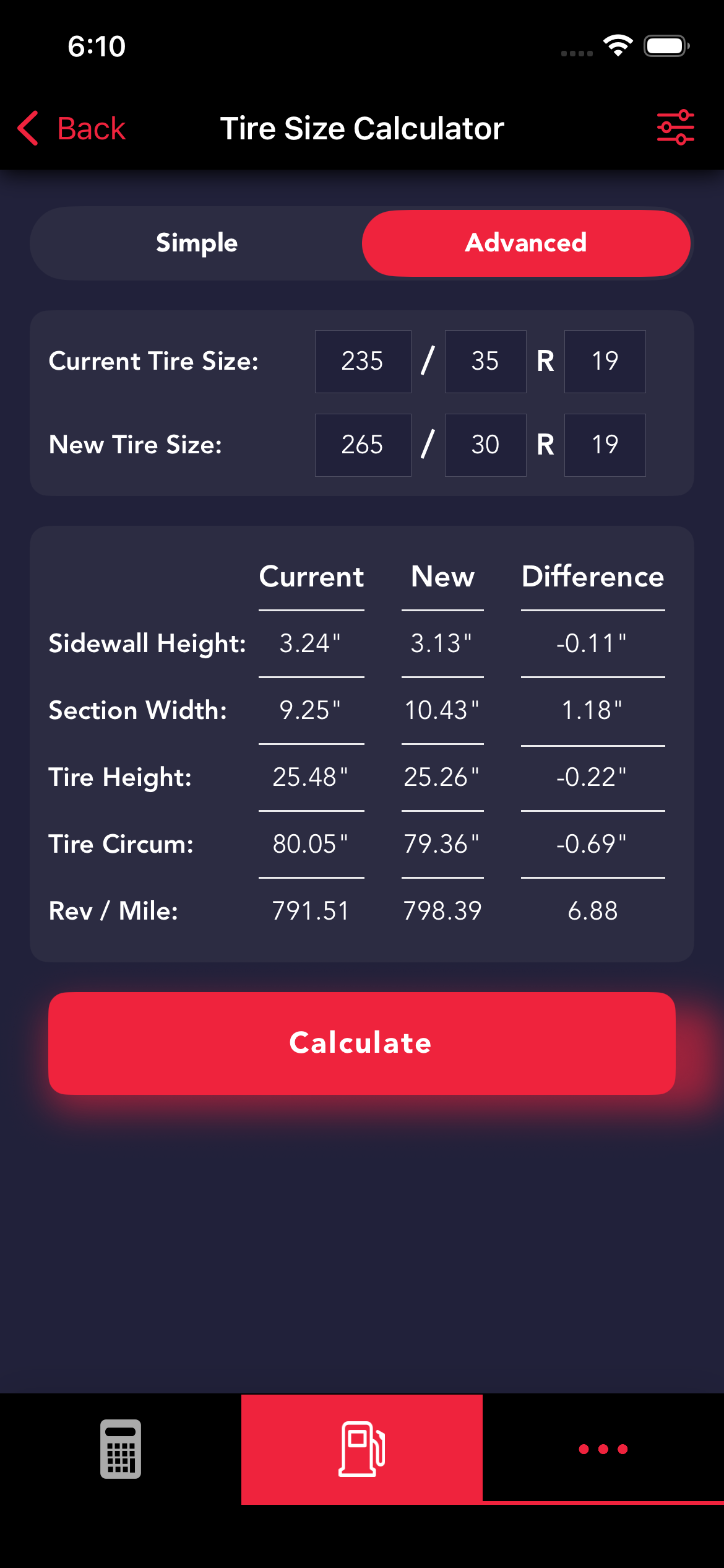 Tire Comparison