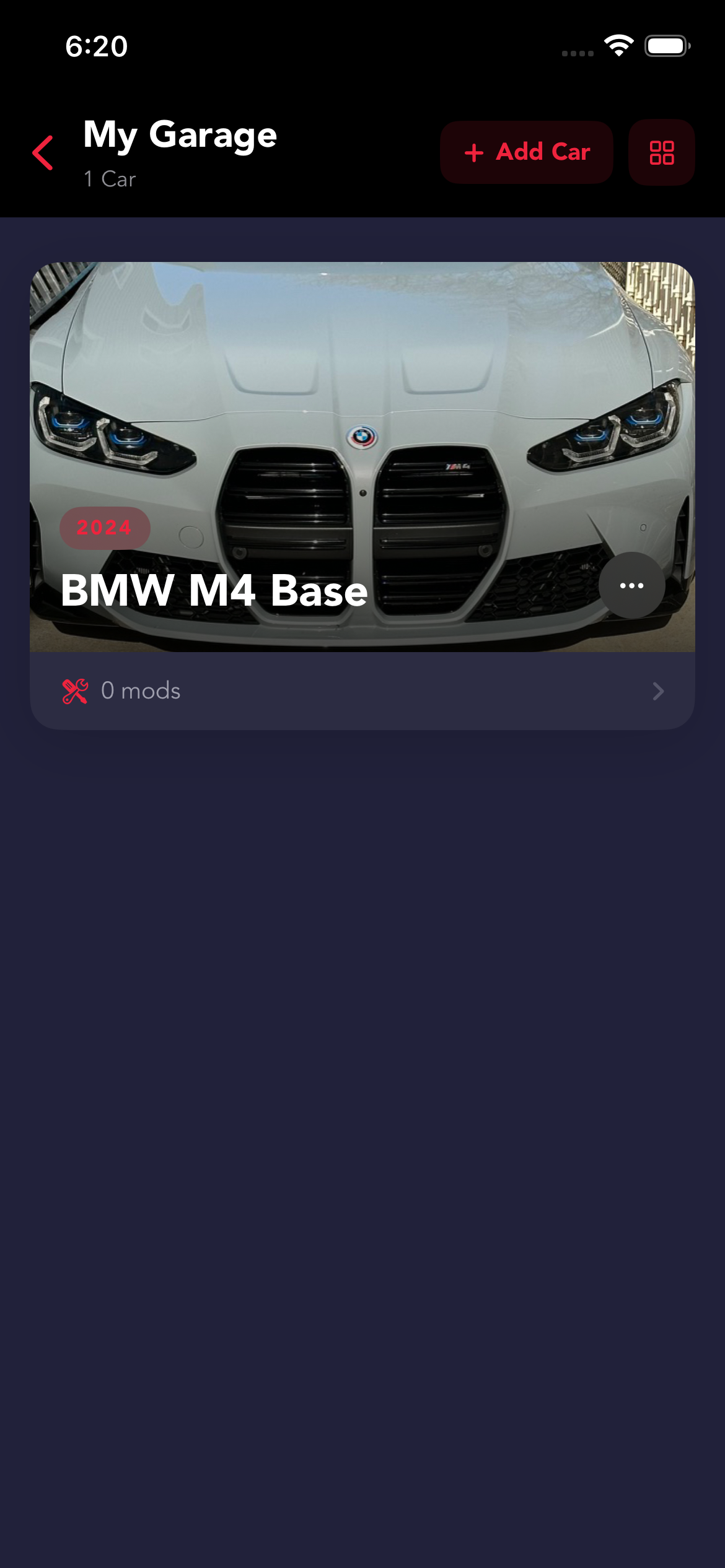Car Build Tracker